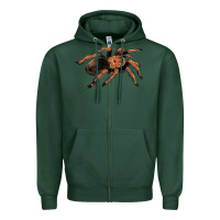 Sports Green Mexican Red Knee Tarantula Zipper Hoodie - LillyAllenDesigns