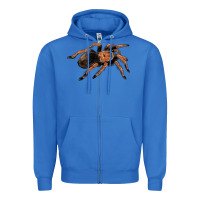 True Royal Mexican Red Knee Tarantula Zipper Hoodie - LillyAllenDesigns