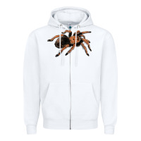 White Mexican Red Knee Tarantula Zipper Hoodie - LillyAllenDesigns