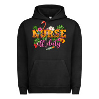 Pigment Black Nurse off duty Urban Hoodie - NancyCooperArtShop