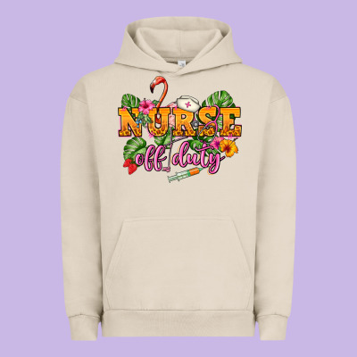 Nurse Off Duty Urban Hoodie Designed By Nancycooperartshop