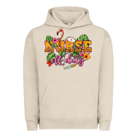 Pigment French Oak Nurse off duty Urban Hoodie - NancyCooperArtShop