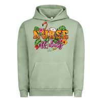 Pigment Oil Green Nurse off duty Urban Hoodie - NancyCooperArtShop