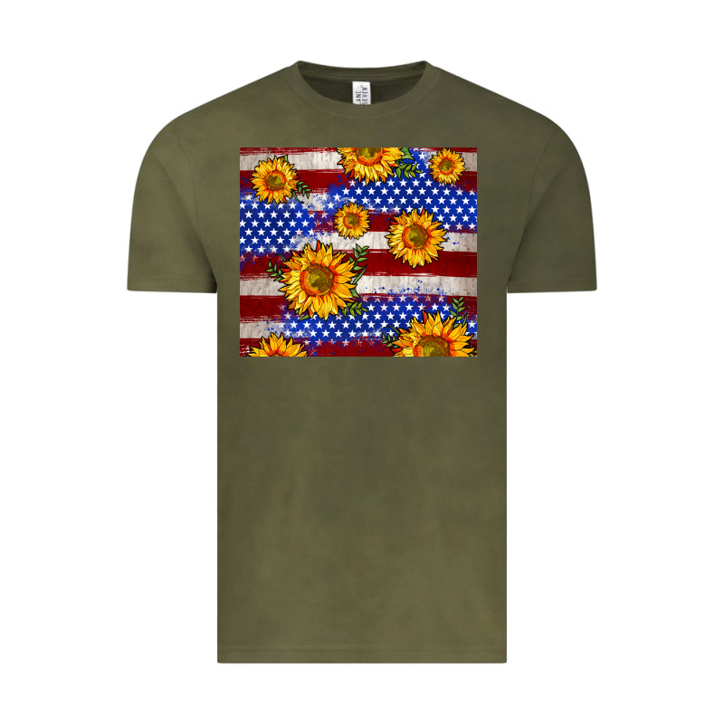 4th Of July Usa Flag Sunflower 20oz Tumbler Vintage Tee by Neo Western | Teevron