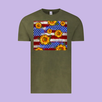 4th Of July Usa Flag Sunflower 20oz Tumbler Vintage Tee Designed By Neo Western