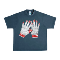 Midnight Navy batting gloves Urban Heavy Tee - FaDigitalArtStudio