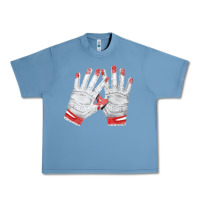 Pebble Blue batting gloves Urban Heavy Tee - FaDigitalArtStudio