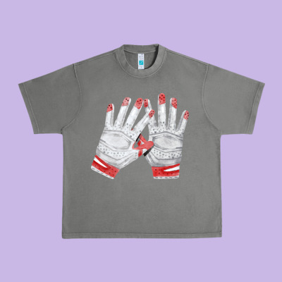 Batting Gloves Urban Heavy Tee Designed By Fadigitalartstudio