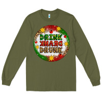 Army Green Drink Drank Drunk Long Sleeve Tee - Artiststas