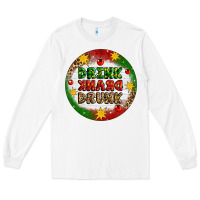 White Drink Drank Drunk Long Sleeve Tee - Artiststas