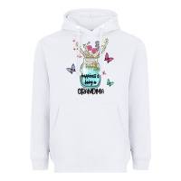 White grandma preview costom name Heavyweight Hoodie - MaliasSmallBusiness
