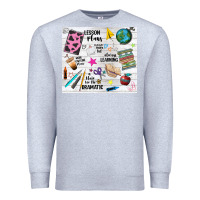 Heather Grey teacher always learning Premium Sweatshirt - NancyCooperArtShop