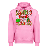 Fuchsia Pink Santa's Favorite Phlebotomist Urban Hoodie - texasbilliewilder
