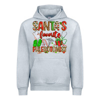 Heather Grey Santa's Favorite Phlebotomist Urban Hoodie - texasbilliewilder