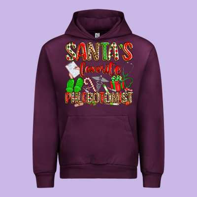 Santa's Favorite Phlebotomist Urban Hoodie Designed By Texasbilliewilder