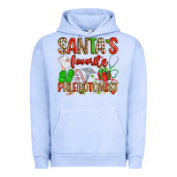 Pigment Grape Ice Santa's Favorite Phlebotomist Urban Hoodie - texasbilliewilder