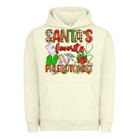Pigment Pistachio Santa's Favorite Phlebotomist Urban Hoodie - texasbilliewilder