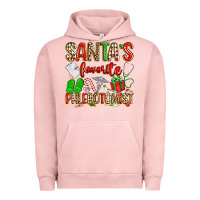 Pigment Salmon Santa's Favorite Phlebotomist Urban Hoodie - texasbilliewilder