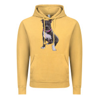 Vintage Mustard pitbull Vintage Hoodie - RanaPortraitStore