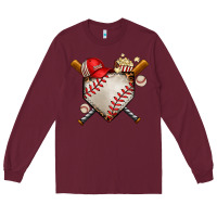 Burgundy baseball Long Sleeve Tee - AdoDesignShop