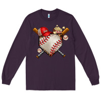 Plum baseball Long Sleeve Tee - AdoDesignShop