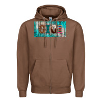 Chestnut western turquoise gigi license plate Zipper Hoodie - BarkalooDesign