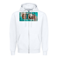 White western turquoise gigi license plate Zipper Hoodie - BarkalooDesign