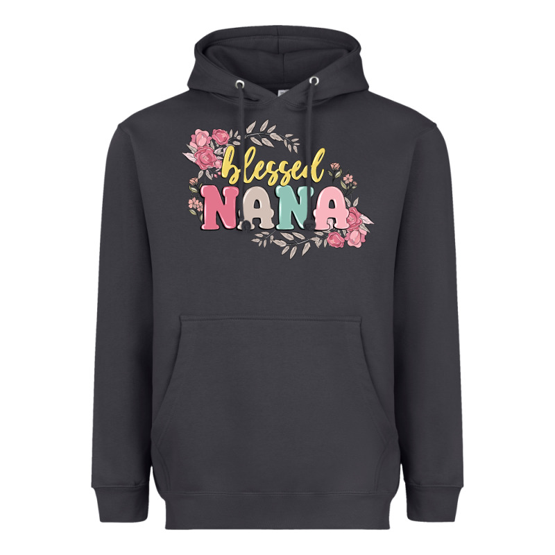 Blessed Nana Heavyweight Hoodie by MaliasSmallBusiness | Teevron