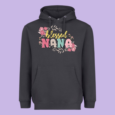 Blessed Nana Heavyweight Hoodie Designed By Maliassmallbusiness