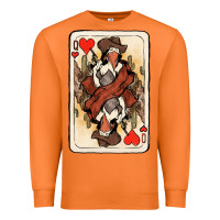Carrot queen of hearts cowgirl Premium Sweatshirt - NancyCooperArtShop