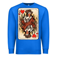 True Royal queen of hearts cowgirl Premium Sweatshirt - NancyCooperArtShop