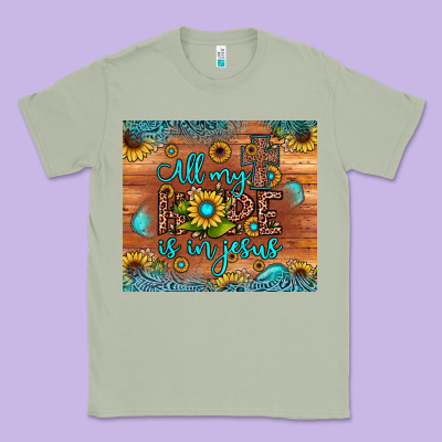 All My Hope Is In Jesus Classic Tee Designed By Jahusdesignshop