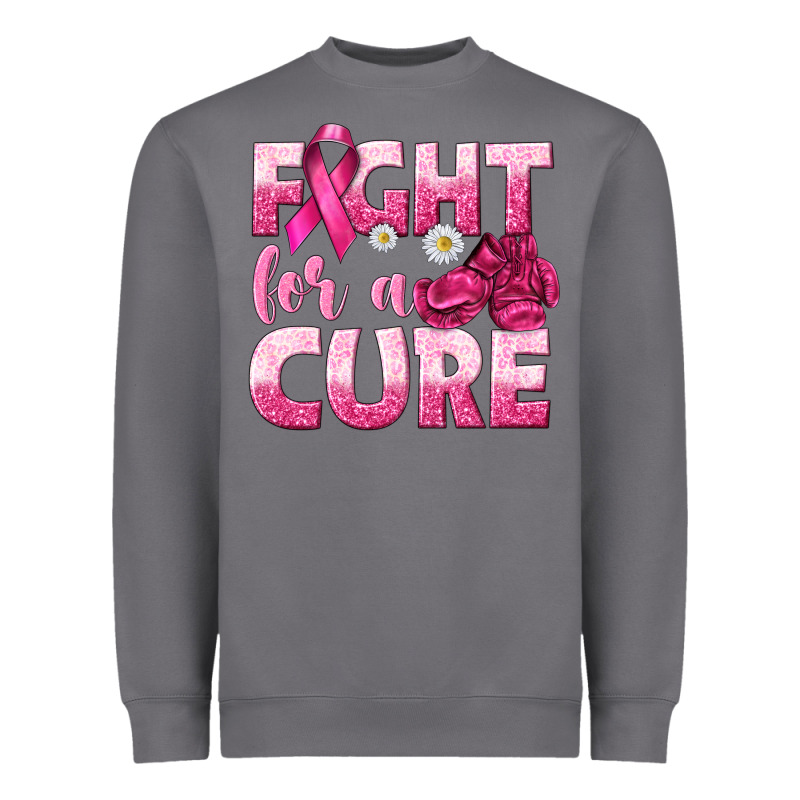 Fight For A Cure Heavyweight Sweatshirt by texasbilliewilder | Teevron