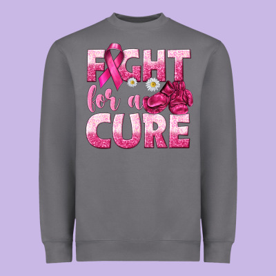 Fight For A Cure Heavyweight Sweatshirt Designed By Texasbilliewilder