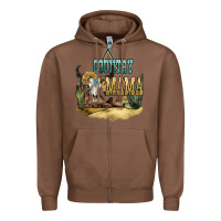 Chestnut country mama Zipper Hoodie - NancyCooperArtShop