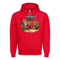 Red country mama Zipper Hoodie - NancyCooperArtShop