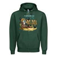 Sports Green country mama Zipper Hoodie - NancyCooperArtShop