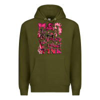 Army Green in october we wear pink Premium Hoodie - LillyAllenDesigns