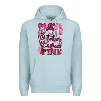 Blue Mist in october we wear pink Premium Hoodie - LillyAllenDesigns