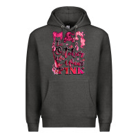 Charcoal Heather in october we wear pink Premium Hoodie - LillyAllenDesigns