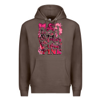 Coffee in october we wear pink Premium Hoodie - LillyAllenDesigns