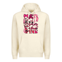 Sandshell in october we wear pink Premium Hoodie - LillyAllenDesigns
