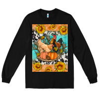Black fall coop animals Long Sleeve Tee - Artiststas
