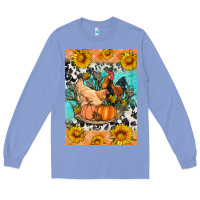 Colony Blue fall coop animals Long Sleeve Tee - Artiststas