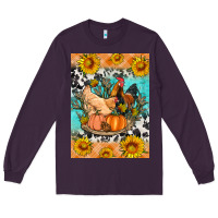 Plum fall coop animals Long Sleeve Tee - Artiststas