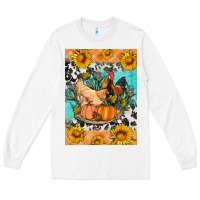 White fall coop animals Long Sleeve Tee - Artiststas