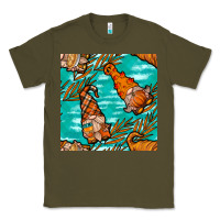 Army Green fall gnomes seamless pattern Classic Tee - BundleAndBundleShop