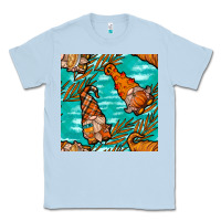 Dusty Blue fall gnomes seamless pattern Classic Tee - BundleAndBundleShop