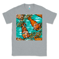 Heather Grey fall gnomes seamless pattern Classic Tee - BundleAndBundleShop