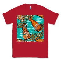 Red fall gnomes seamless pattern Classic Tee - BundleAndBundleShop